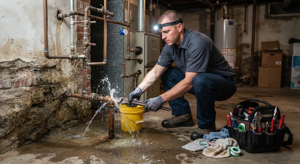 Emergency Leak Repair in Atlantic City NJ containing active pipe burst
